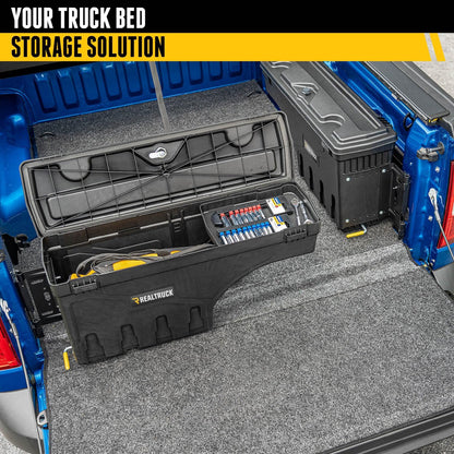 UNDERCOVER SwingCase Opbergdoos voor vrachtwagenbed, SC105D, geschikt voor Chevy/GMC Silverado/Sierra 2500/3500HD stuurprogramma's, zwart