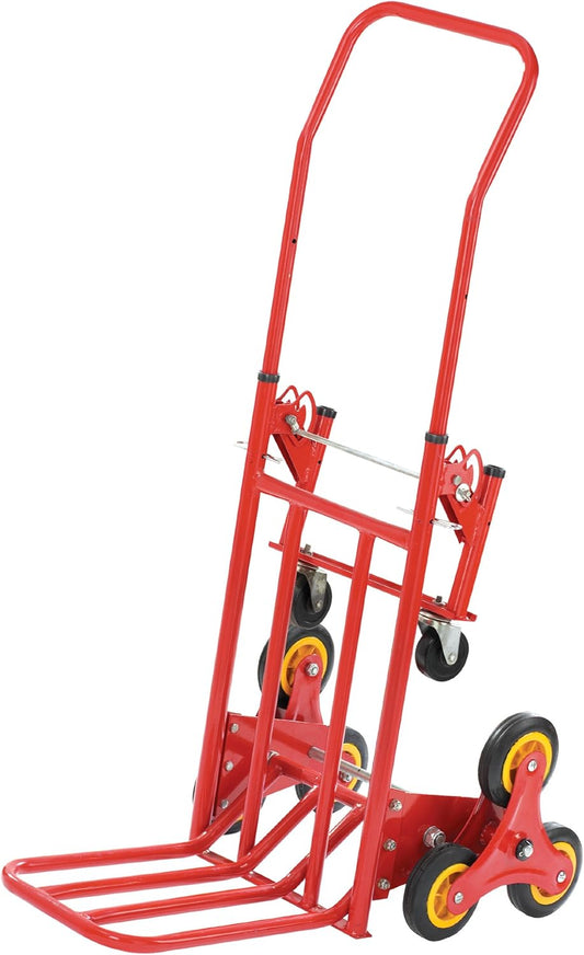 Steekwagen – Steekkar – Transportwagen – Trapwagen – Meubelkar – Driewielige Trapuitvoering – Massief Rubberen Wielen