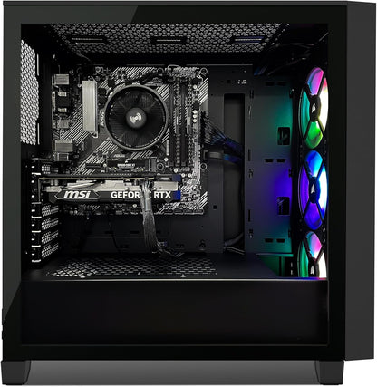 Corsair Gaming PC iCUE AMD Ryzen 4060 - MSI GeForce RTX 4060 8GB - 3000D Airflow RGB Kas - ASUS A520M-A CSM Moederbord - Vengeance 2x8GB DDR4 3600 - 1TB SSD - Windows 11
