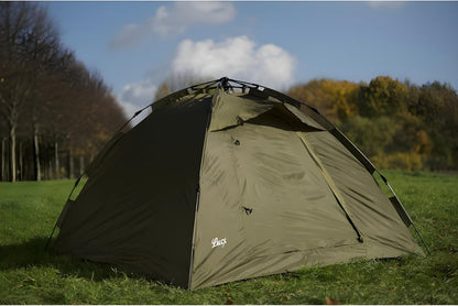 Lucx® Ruck Zuck Tent, vistent, 1-2 man bivvvvy, karpertent, campingtent, secondentent, snelopbouwtent