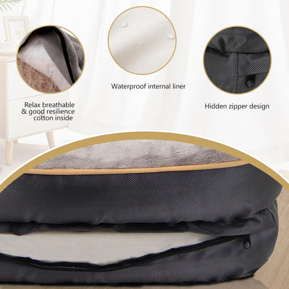 Hondenbed – Hondenkussen – Hondenmat – Dierenbed – XXL – Orthopedisch Memory Foam – Afritsbare Wasbare Hoes
