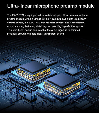 E2x2 OTG, USB-audio-interface met directe smartphone-aansluiting via OTG en SPDIF-uitgangsuitbreiding (wit)