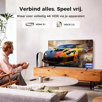 FPD 50 Inch Smart TV, 4K LED Google TV met Google Play, Ingebouwde Google Cast, HDR 10, MEMC, Spraakafstandsbediening, Dolby Atmos & Vision, UHD Stream Live Televisie (CG50)