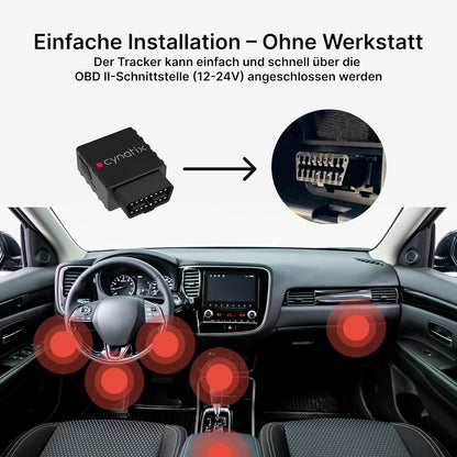 GPS Tracker 4G-Pro 2-Years All-In Package/No monthly fee/Real-Time Vehicle Tracking, Trip History, Driving Alerts, GeoFence, Fuel Economy, Error Codes, Calendar
