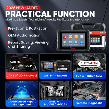 Autel MaxiCheck MX900 Scanner, 2025 Bidirectional Scan Tool with 3000+ Active Test, DoIP&CAN FD, 40+ Service, EU Ver. of MaxiCOM MK900 MK900BT, Up of MK808BT MK808S MX808S, All-Sys Diagnose, 11OS