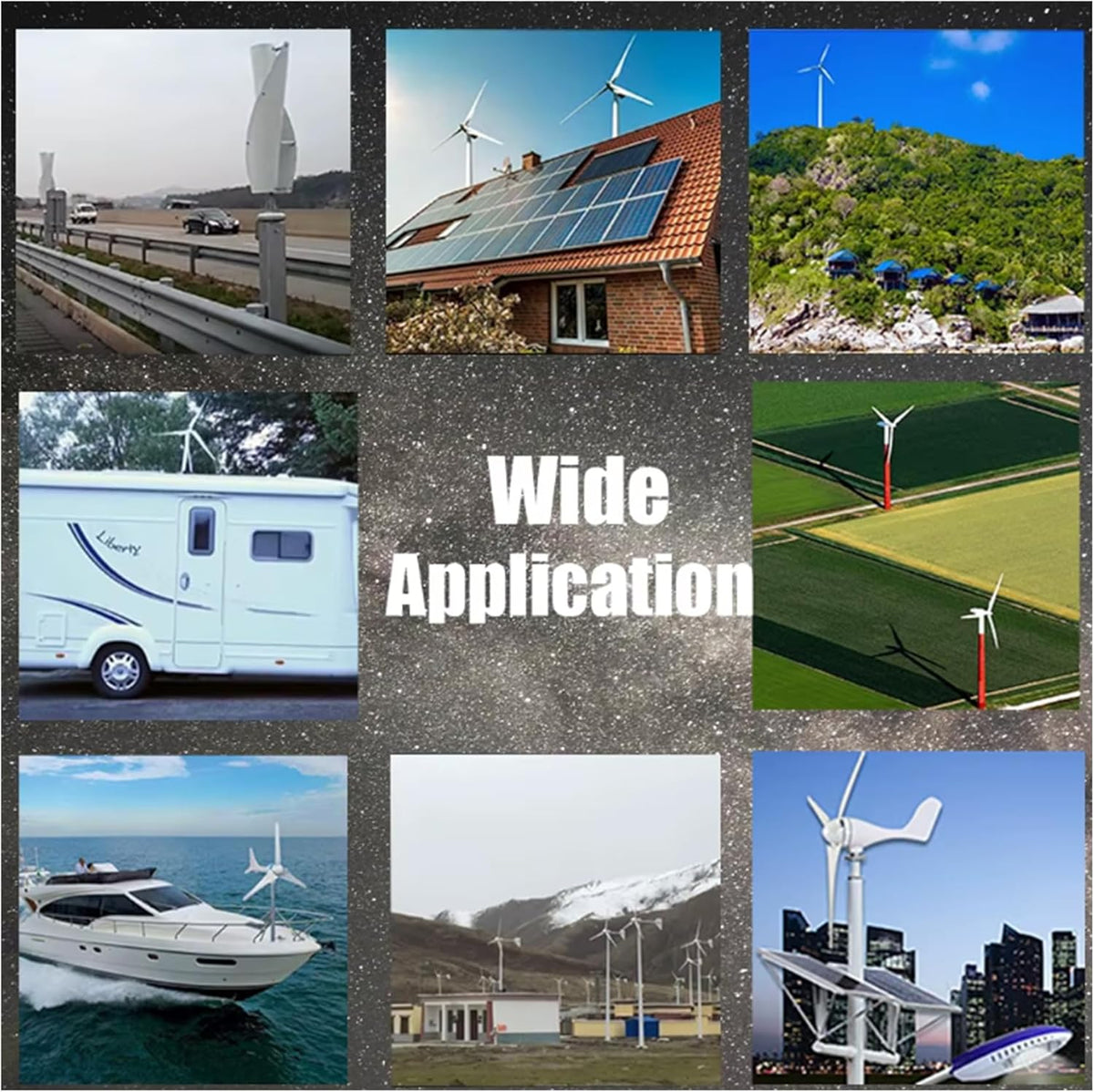 10000W Geen Lawaai Lage Snelheid Verticale As Wind Power Turbine Generator 220V Dak Zet Residentieel Thuis Gebruik Hoog Rendement Windmolen voor Thuis/RV/Marine