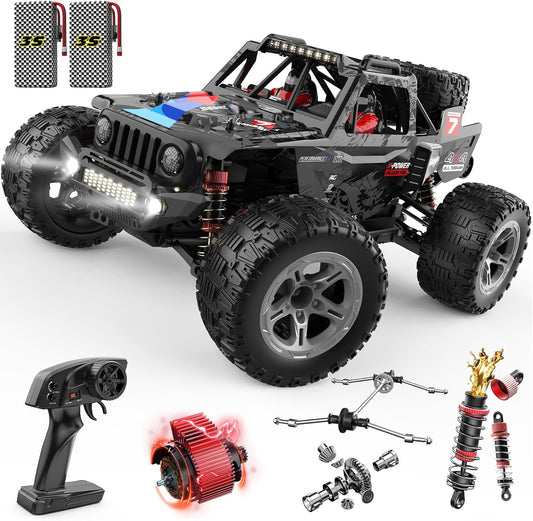 <font dir="auto" style="vertical-align: inherit;"><font dir="auto" style="vertical-align: inherit;">        DEERC 207E 1/10 Brushless RC Truck for Adults, 55km/h High Speed RC Car, 4WD Electric Off-Road Vehicle, Monster Truck, Fast Rally RC Car, All-Ter