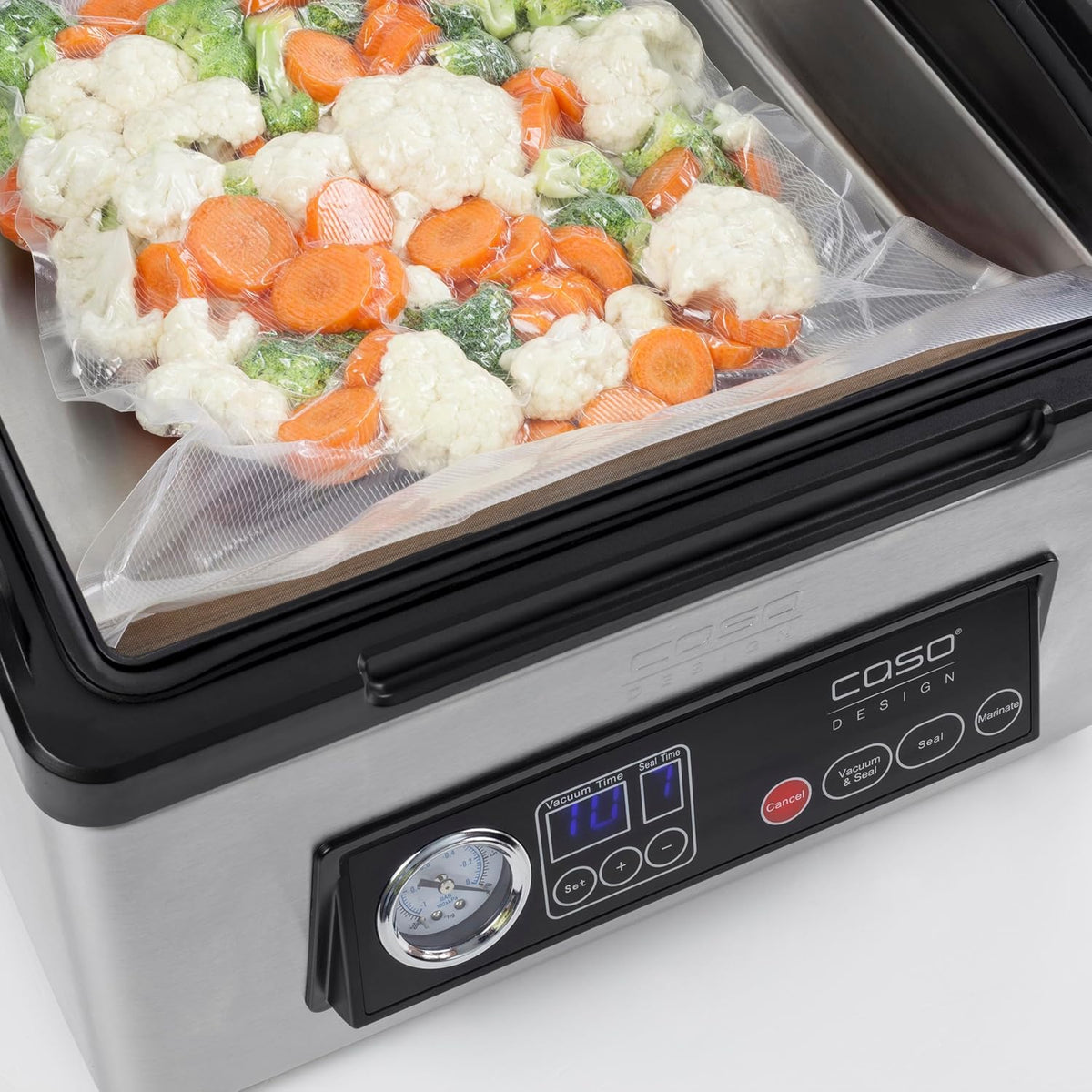 Vacuümsealer – Vacuümverpakkingsmachine – Vakuümzakkenpomp – Food Sealer – Voedselverpakkingsmachine – Krachtige Vacuümpomp 70 L/min – Dubbele Lasnaad & Instelbare Vacuüm- en Lasduur