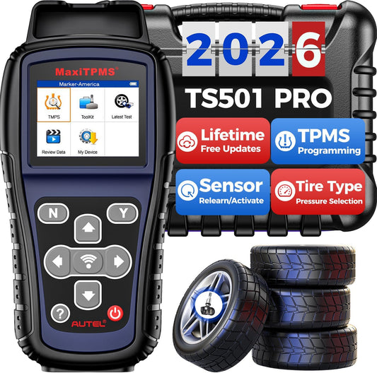 TPMS Diagnoseapparaat – TPMS Programmeertool – TPMS Sensor Activering – TPMS Relearn Tool – TPMS Reset – Ondersteunt 99% OEM/Universele Sensoren – Programmeert Autel MX Sensoren via OBD - QUORE