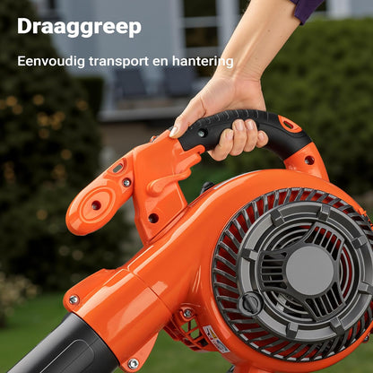 3-in-1 bladblazer, bladzuiger & versnipperaar – 1 pk 26cc – benzine – incl. 50L opvangzak