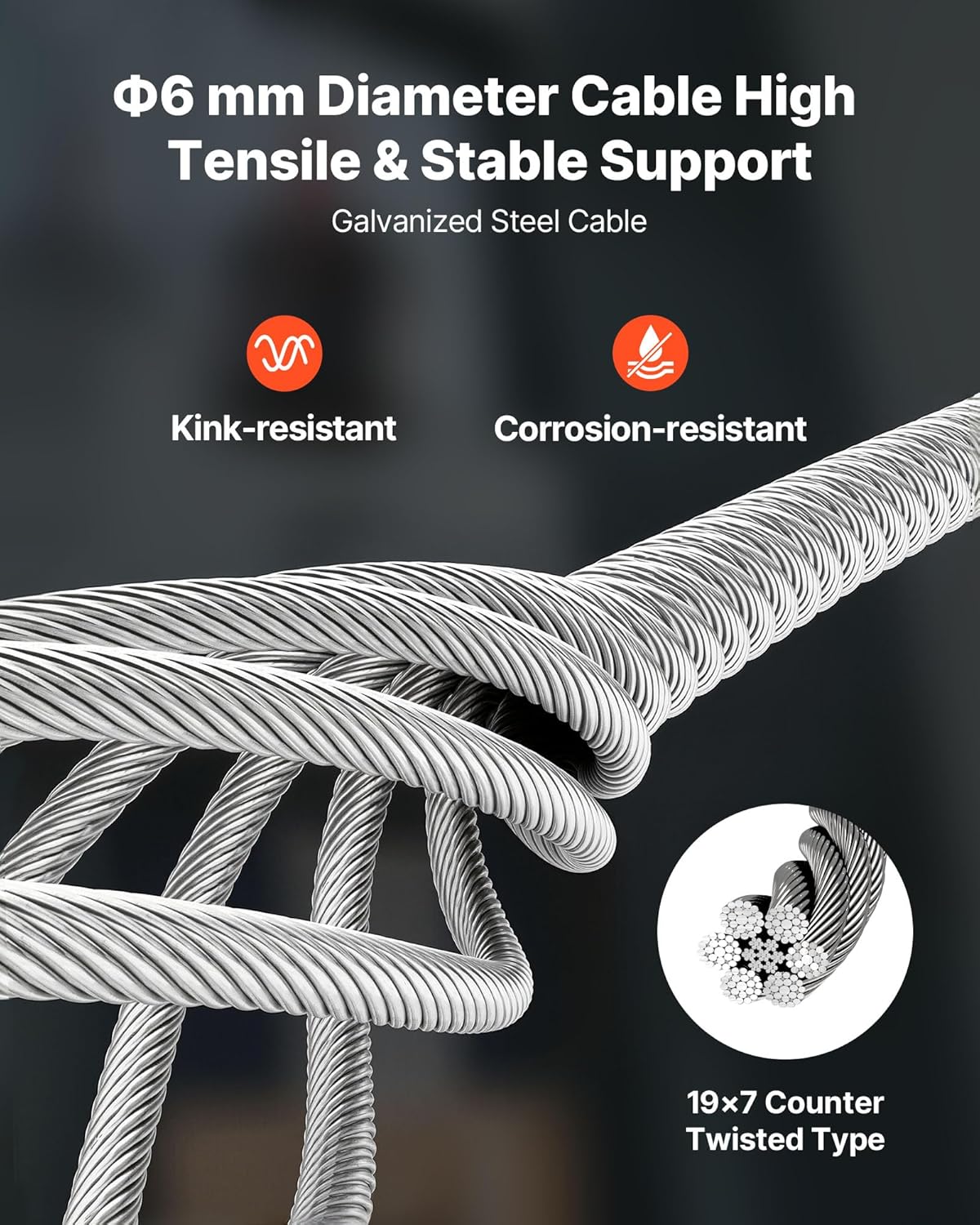 VEVOR Elektrische kabellier, 2-in-1, 500 kg, 1500 W kabel, 7,6 m hefhoogte, 5 m/min hefsnelheid, met handmatige en bekabelde afstandsbediening, voor fabriek, magazijn en garage