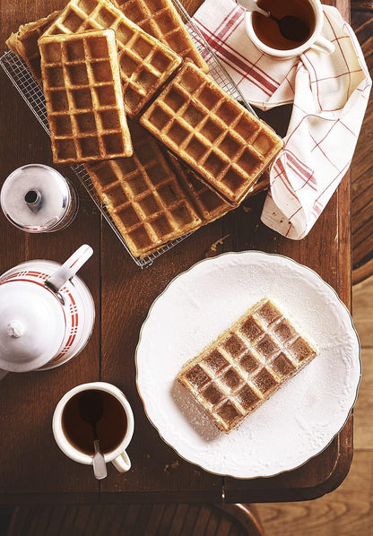 Wafelijzer met 4 wafels