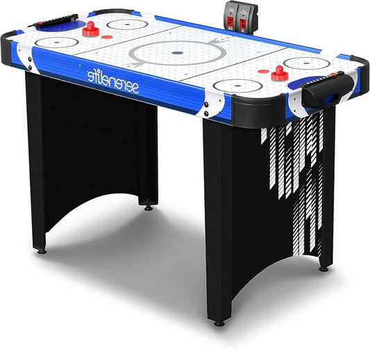 SereneLife Air Hockey Table –Hockey Table with Built-in Scorettracker and Puck Dispenser- Digital LED Scoreboard and Accessories - QUORE