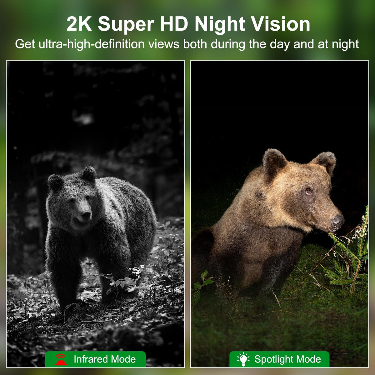 4G Beveiligingscamera – Wildcamera – Mobiele Camera – Draadloze Bewakingscamera – Surveillance Camera – 2K HD Kleurennachtzicht – Zonnepaneel Met Ingebouwde Batterij – 2 Camera Set