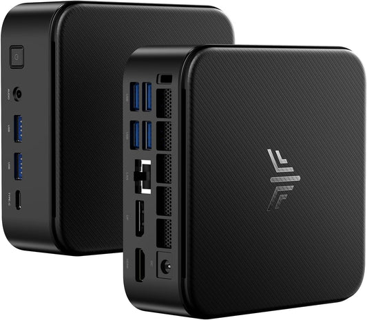 NiPoGi E3B Mini PC van de Ryzen 5 7430U (max. 4,3 GHz, 6C/12T, Beter Dan 5500U/5650U/5675U) 32GB RAM (16GB+16GB) Dual Channels/512 GB SSD, Desktop-PC WiFi 6/BT 5.2/4K Triple Display Mini Computer