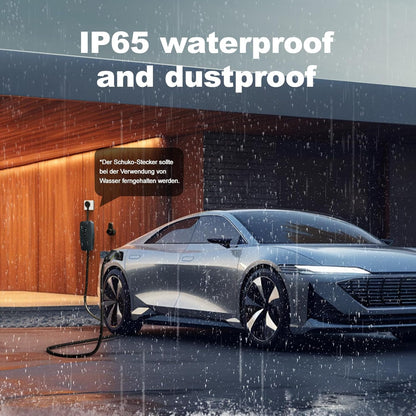 Oplaadkabel Type 2 – Laadkabel Elektrische Auto – EV Oplader – Laadsnoer – Schuko Kabel – 10 Meter Lengte – IP65 Waterdicht & Stofbestendig