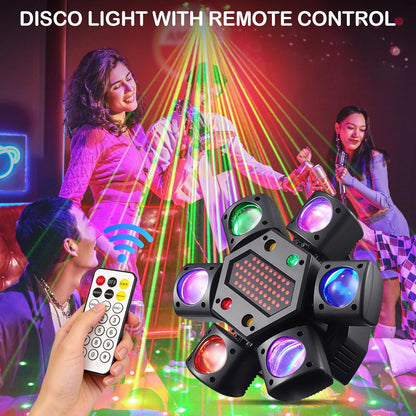 Moving Head LED 150W met afstandsbediening RGBW Gobo Beam discolicht partylicht 26CH DMX podiumlicht voor DJ Bar Verjaardag Club Bruiloft Koplamp