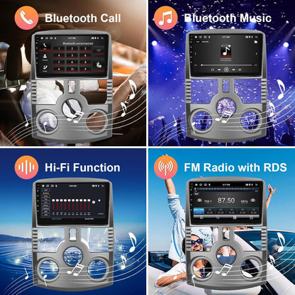 Hodozzy 2G+64G Android Autoradio voor Toyota Rush Daihatsu Terios 2006-2016 Draadloze Carplay Android Auto, 9 Inch Touchscreen Display met GPS Navi WiFi Bluetooth Hifi FM RDS Radio met Canbus