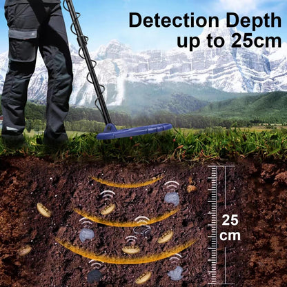 Metaaldetector – Gouddetector – Metaalzoeker – Schatzoeker – Zoekapparaat – Voor Volwassenen – Waterdichte 28 Cm Zoekspoel – LCD-Display Met Achtergrondverlichting En 5 Modi