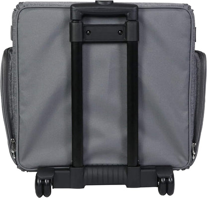 Everything Mary Deluxe Opvouwbare Rolling Craft Bag, Bloemen - Scrapbook Tote Bag met Wielen voor Scrapbooking & Art - Travel Organizer Opslag