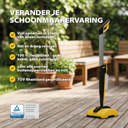 WAGNER multifunctionele terrasreiniger Levaro Powerbrush 18V (batterij en lader zijn niet bij de levering inbegrepen) - voor ongecompliceerde onderhoudsreiniging van buitenruimtes