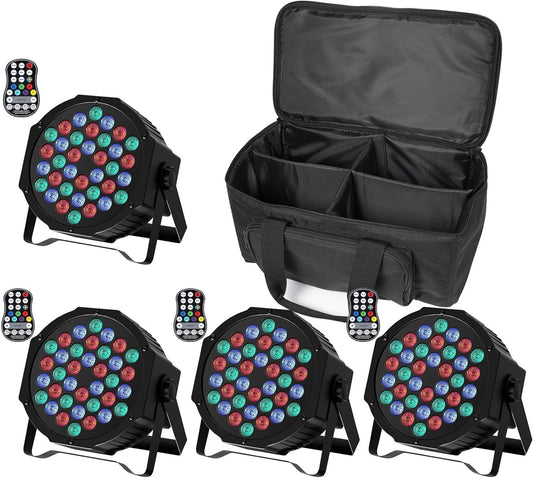 LED Feestverlichting – RGB Podiumverlichting – Lichtspot – LED Spots – Batterij Verlichting – Draadloos Oplaadbaar – Afstandsbediening & Dimbaar