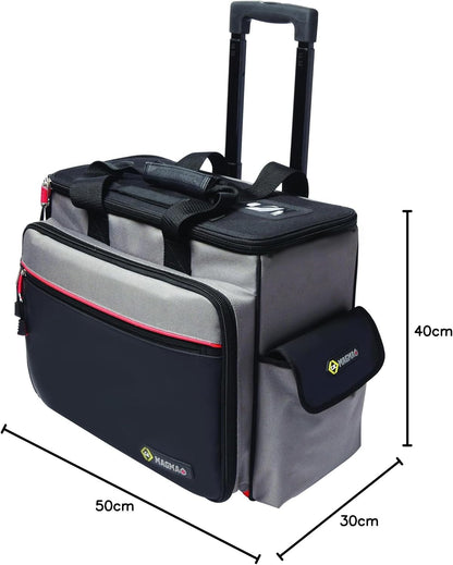 C.K Magma Gereedschapskoffer, leeg met wieltjes, technische gereedschapstas trolley, eenvoudig transport
