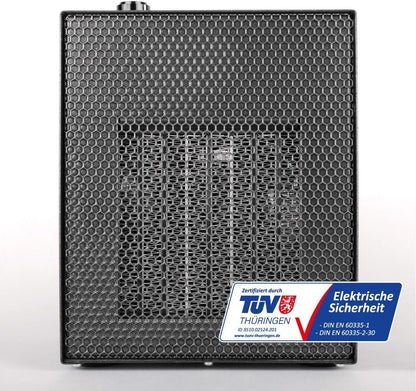 Classic Plus mobiele ventilatorkachel, 230 V, 450 W, 750 W, 1800 W, thermostaat, automatische uitschakeling