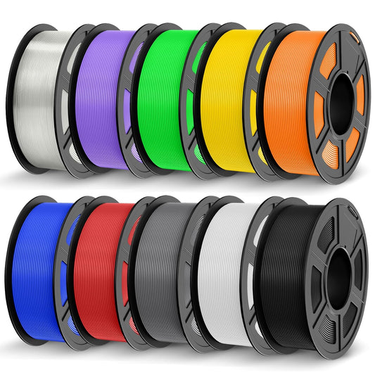 PLA filament – 3D printer filament – 3D printmateriaal – 3D filament – PLA+ filament – 1,75 mm diameter – 11 kg set – Sterke Taaiheid – Hoge Maatnauwkeurigheid +/- 0,02 mm