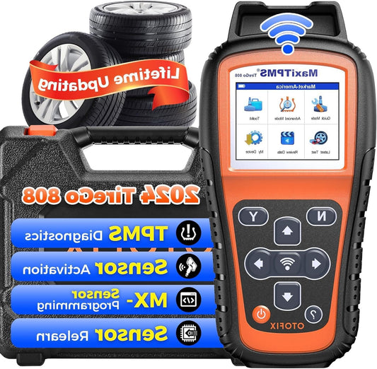 TPMS Tool – Banden Sensor Tester – TPMS Programmer – Banden Spanning Monitor – TPMS Resetter – Ondersteunt MX-Sensoren 315/433 MHz – Gratis Levenslange Wifi Updates - QUORE