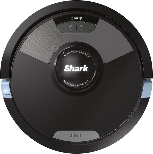 Shark AI Ultra RV2600WDEU Robotstofzuiger, 2-in-1, tot 110 minuten looptijd, ultrasoon afvegen, zelfreinigende borstelrol, wifi-app