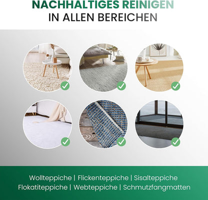 BiOHY Tapijt schoonmaker (10 Liter Busje) | Tapijtreiniger concentraat | ideaal voor het verwijderen van hardnekkige vlekken | goed verdragen door dieren (Teppichshampoo)