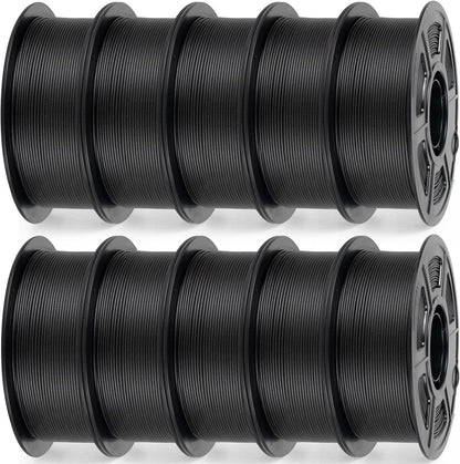 IEMAI PETG CF Filament 1.75mm 10KG, Zwart PETG Filament Voeg 20% koolstofvezel toe, Draadmateriaal 3D-printers, Maatnauwkeurigheid +/- 0,02 mm