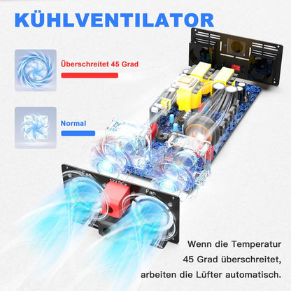 XWJNE Converter, 12 V, 220 V, zuivere sinus, 2000 W, omvormer, spanningsomvormer met 2 EU-stopcontacten, 1 USB-A, 1 USB-C, lcd-display, afstandsbediening, transformator 12 V, 220 V, voor auto, camping