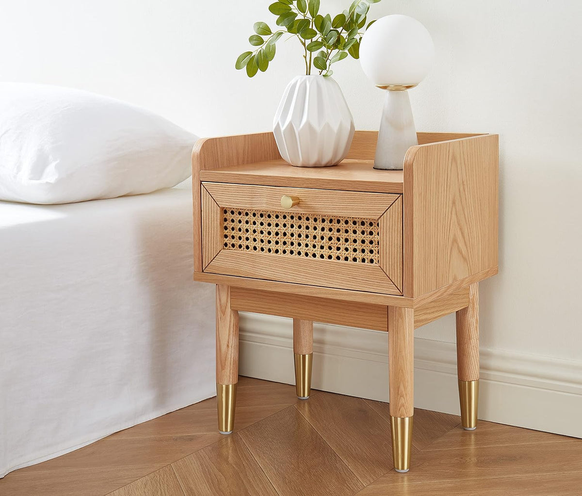 BAÏTA Nachtkastje Leon, Hout, Eiken, L40cm LEON06