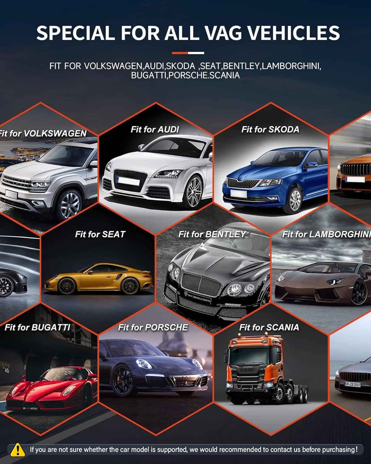 OBD2 Diagnoseapparaat – Autoscanner – Foutcode Lezer – Diagnoselezer – Systeemscanner – 8 Speciale Resetfuncties – Geschikt Voor VAG Auto's