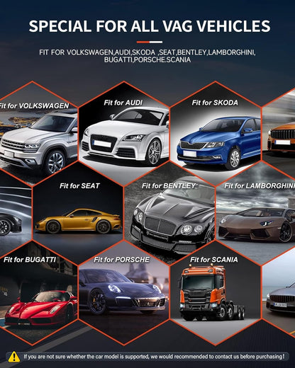 OBD2 Diagnoseapparaat – Autoscanner – Foutcode Lezer – Diagnoselezer – Systeemscanner – 8 Speciale Resetfuncties – Geschikt Voor VAG Auto's