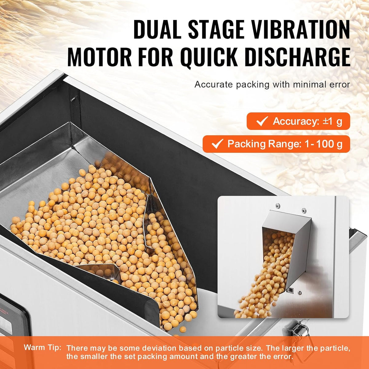 Poederdoseermachine – Automatische Dosering – Poedervuller – Zakjesvuller – Kruidendoseermachine – Nauwkeurige Weegfunctie – Foodgrade RVS 304