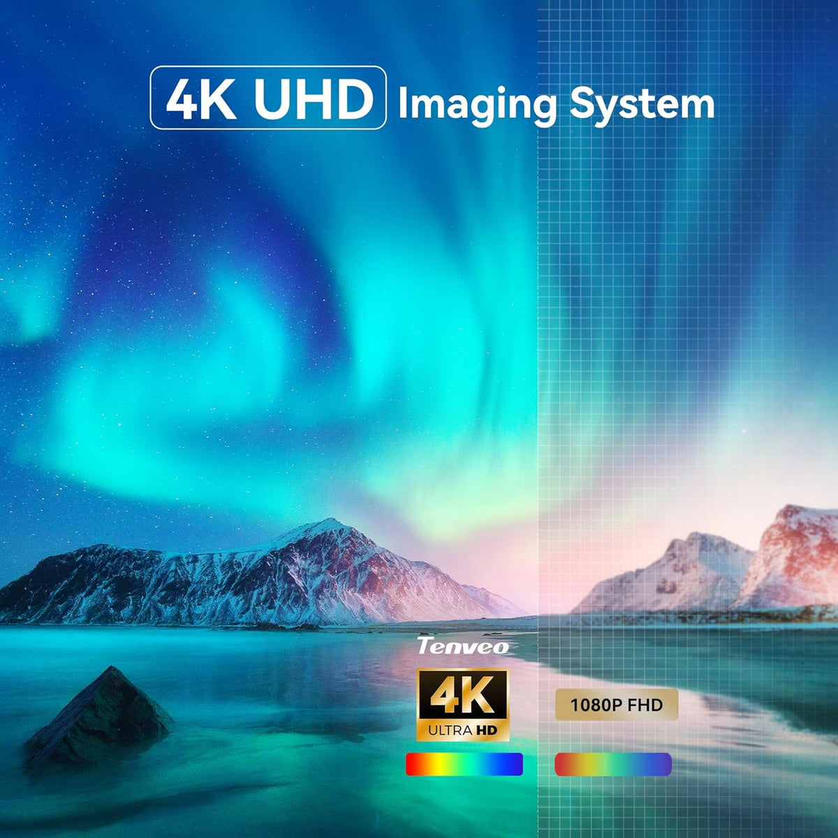 Tenveo 4K PTZ Conference Camera met Bluetooth Speaker System 2 Uitbreidingsmicrofoons 12X Optische Zoom Groothoeklens Werkt met Zoom Skype Teams