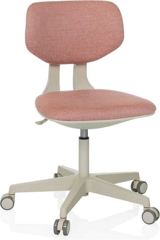 hjh OFFICE Kinder bureaustoel KID CLASSIC Stof Roze