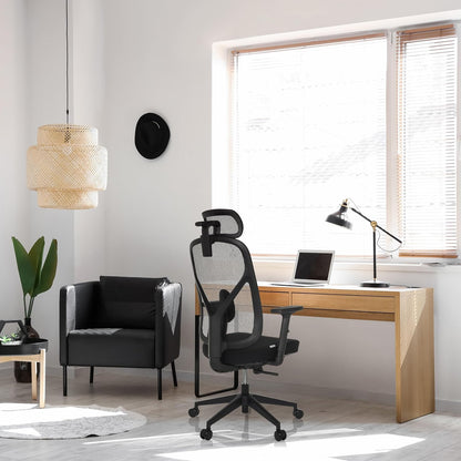 hjh OFFICE Professionele bureaustoel RALOO ECO stof/netstof Zwart