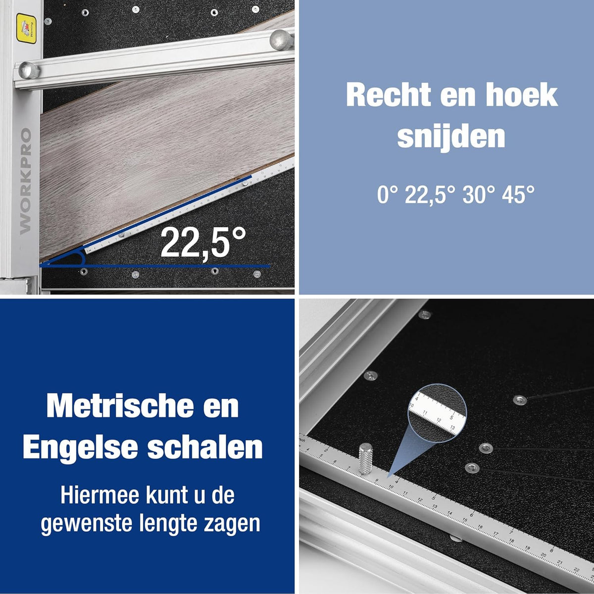 Laminaatvloersnijder – Laminaatsnijder – Vloersnijder – Parketsnijder – Vinylsnijder – 340 Mm Snijbreedte – Verstelbare Snijhoeken 0°/22,5°/30°/45°