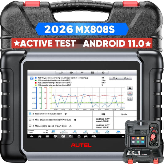 Autodiagnosetool – Diagnosescanner – Scanapparaat – Foutcode Uitlezer – Service Reset – Bidirectionele Besturing – 28+ Onderhoudsfuncties – Android 11 Touchscreen - QUORE