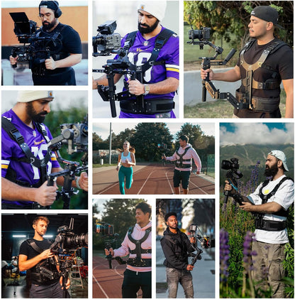 Thanos-SE Ultra Gimbal Steunvest met Snelle Ontgrendeling, Aanpasbare Steadicam voor DJI RS3, RS4 PRO, RS5 PRO RS2, RSC2, Ronin-S, Ronin-SC- Draagvermogen van 4,4-17,6 lbs voor Filmmakers