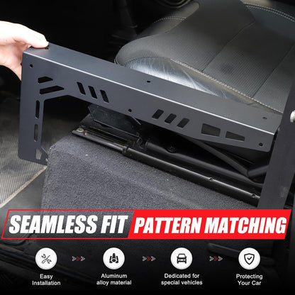 Cars Seat Beugel Mount voor Defender 2004-2018 Aluminium Auto Veiligheid Seat Side Mount Seat Beugels Modificatie Seat Beugel Interieur Styling Accessoires (2 Stks/Zwart)