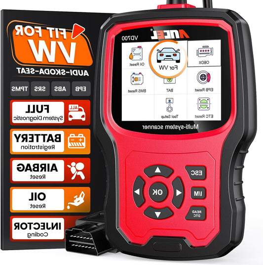 OBD2 Diagnoseapparaat – Autoscanner – Foutcode Lezer – Diagnose Scanner – OBD Lezer – 8 Speciale Resetfuncties – 2,8 Inch Kleurenscherm