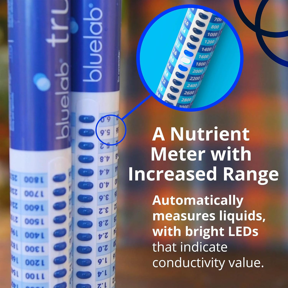 Bluelab TRUNCOMV2 Commercial Truncheon Nutrient Meter, Conductivity Measure in Solution, Increased Measurement Range
