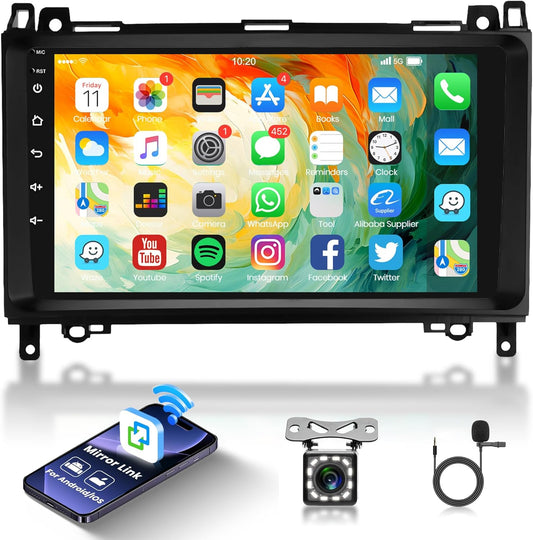 Autoradio – Car Radio – Multimedia Radio – Navigatiesysteem – Android Radio – 9 Inch Touchscreen – GPS Navigatie & Wifi