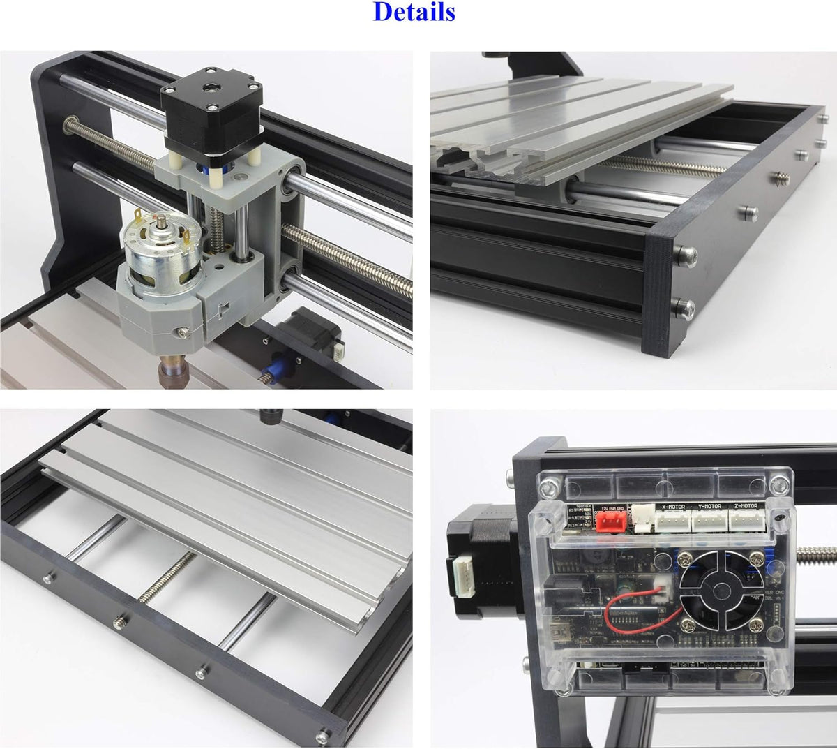 RATTMMOTOR CNC freesmachine 3018-Pro Max, 3 assen, CNC-frees-/graveermachine, GRBL besturing, 420 x 350 x 270 mm, ER11 voor PVC, PCB, houtsnijwerk, doe-het-zelf graveermachine