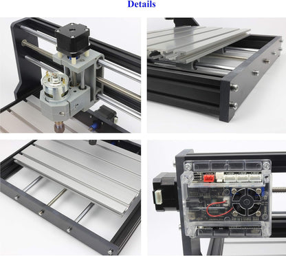 RATTMMOTOR CNC freesmachine 3018-Pro Max, 3 assen, CNC-frees-/graveermachine, GRBL besturing, 420 x 350 x 270 mm, ER11 voor PVC, PCB, houtsnijwerk, doe-het-zelf graveermachine
